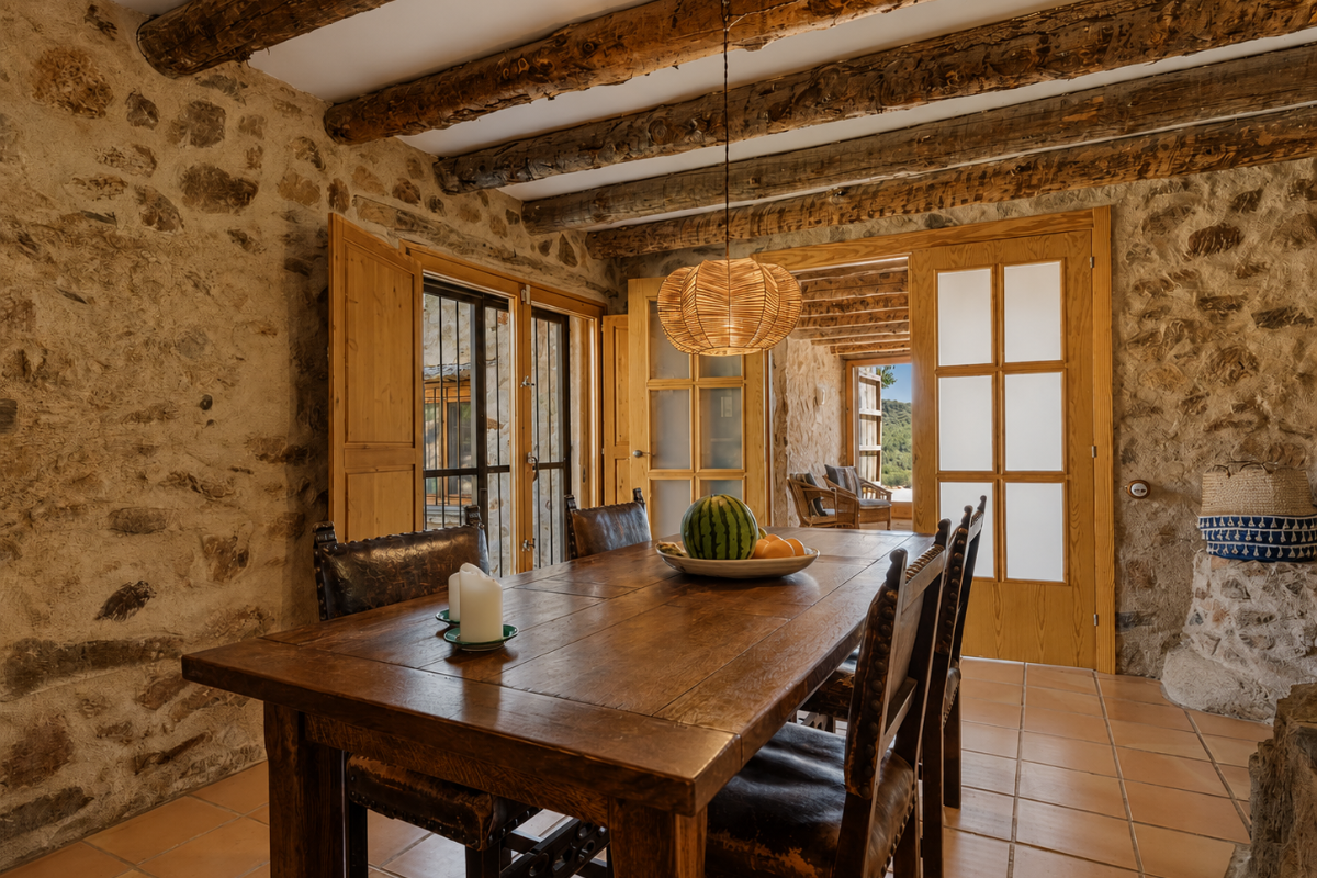 Finca amb vinyes i casa rural al Priorat, amb piscina i vistes obertes
